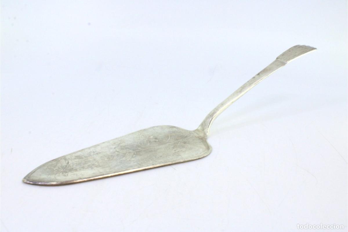 Antig&uuml;edades: Esp&aacute;tula de plata para servir el pastel - Foto 2