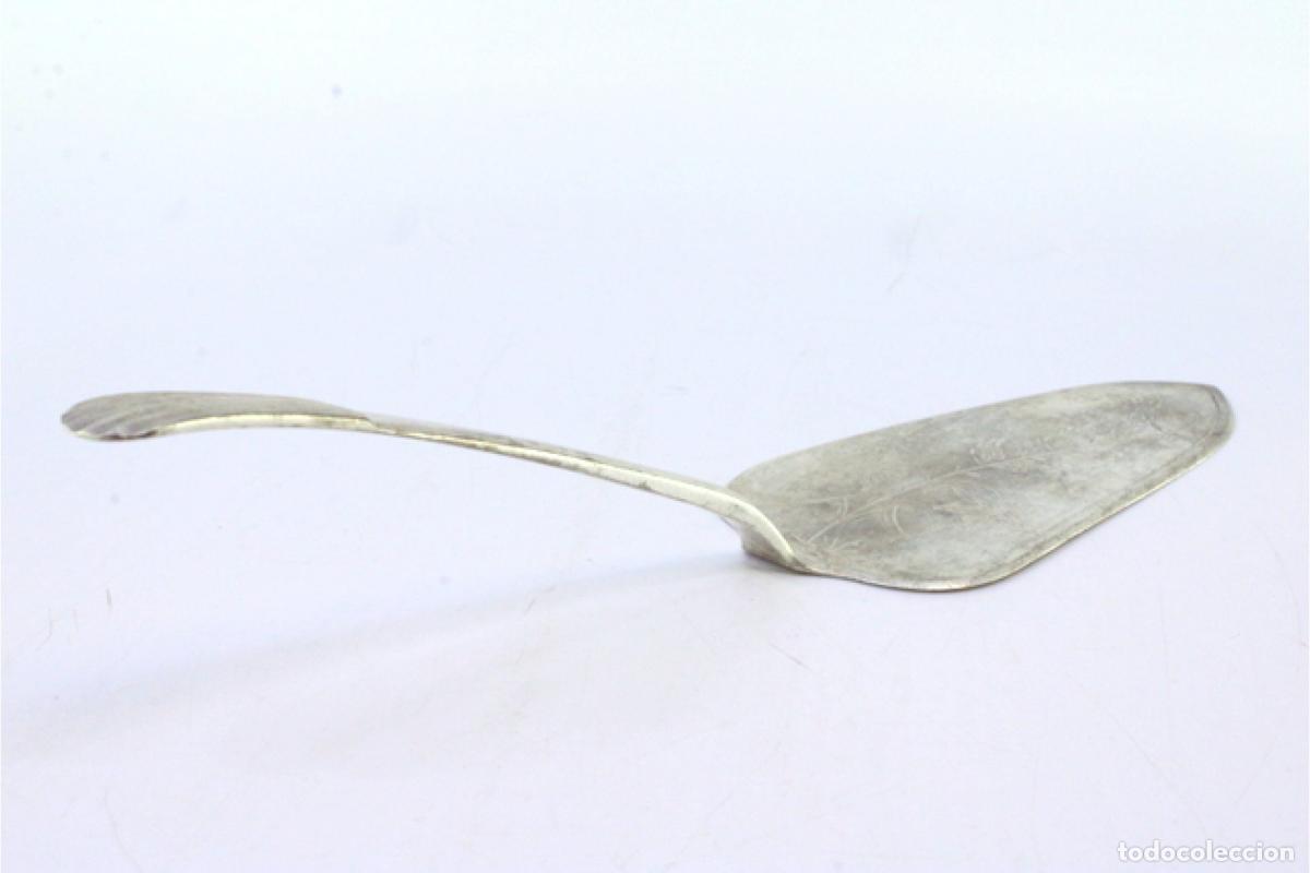 Antig&uuml;edades: Esp&aacute;tula de plata para servir el pastel - Foto 3