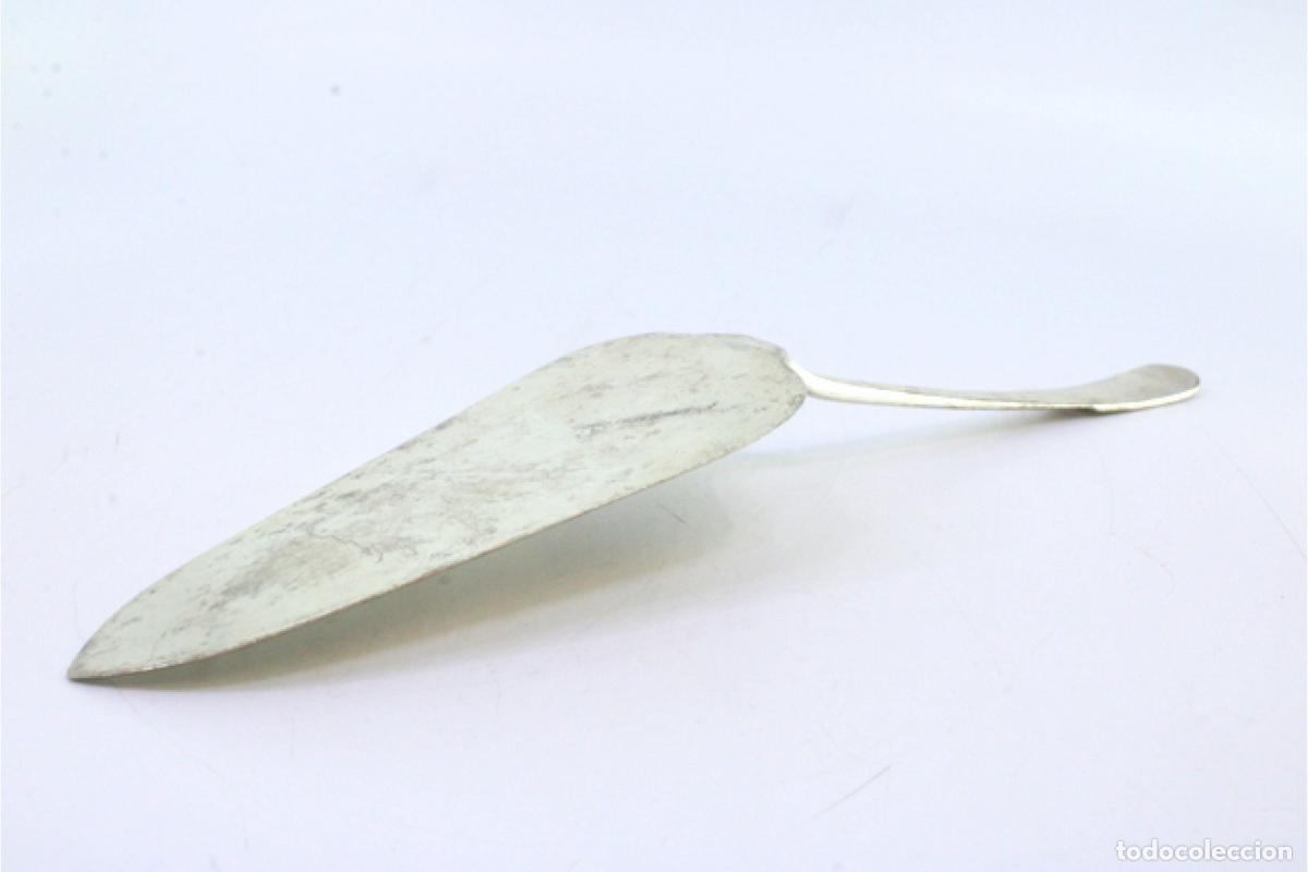 Antig&uuml;edades: Esp&aacute;tula de plata para servir el pastel - Foto 4
