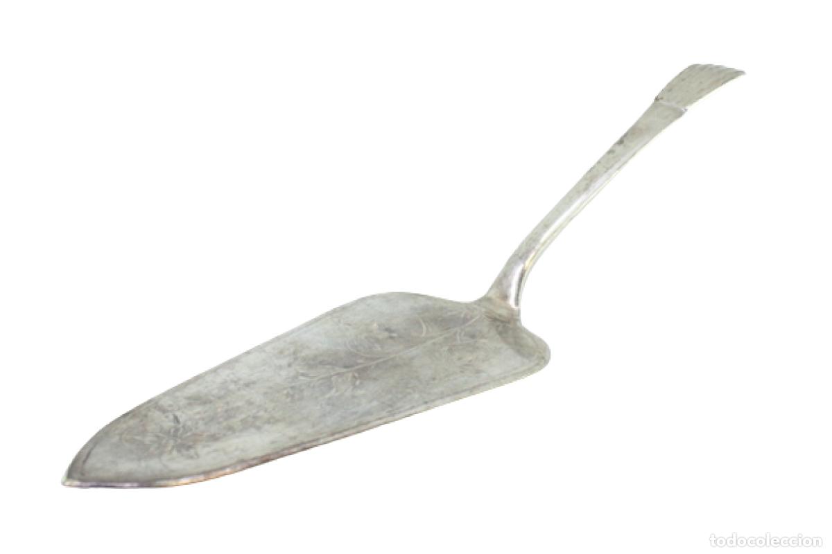 Antig&uuml;edades: Esp&aacute;tula de plata para servir el pastel - Foto 1