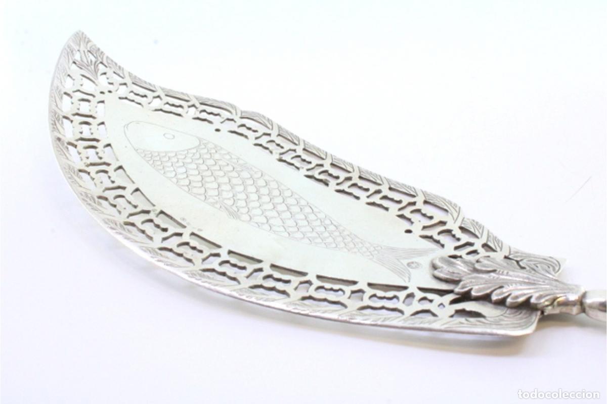 Antig&uuml;edades: Esp&aacute;tula de plata para servir pescado. - Foto 5