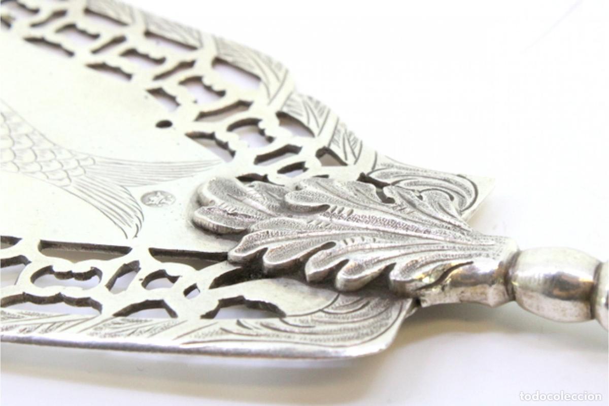 Antig&uuml;edades: Esp&aacute;tula de plata para servir pescado. - Foto 6