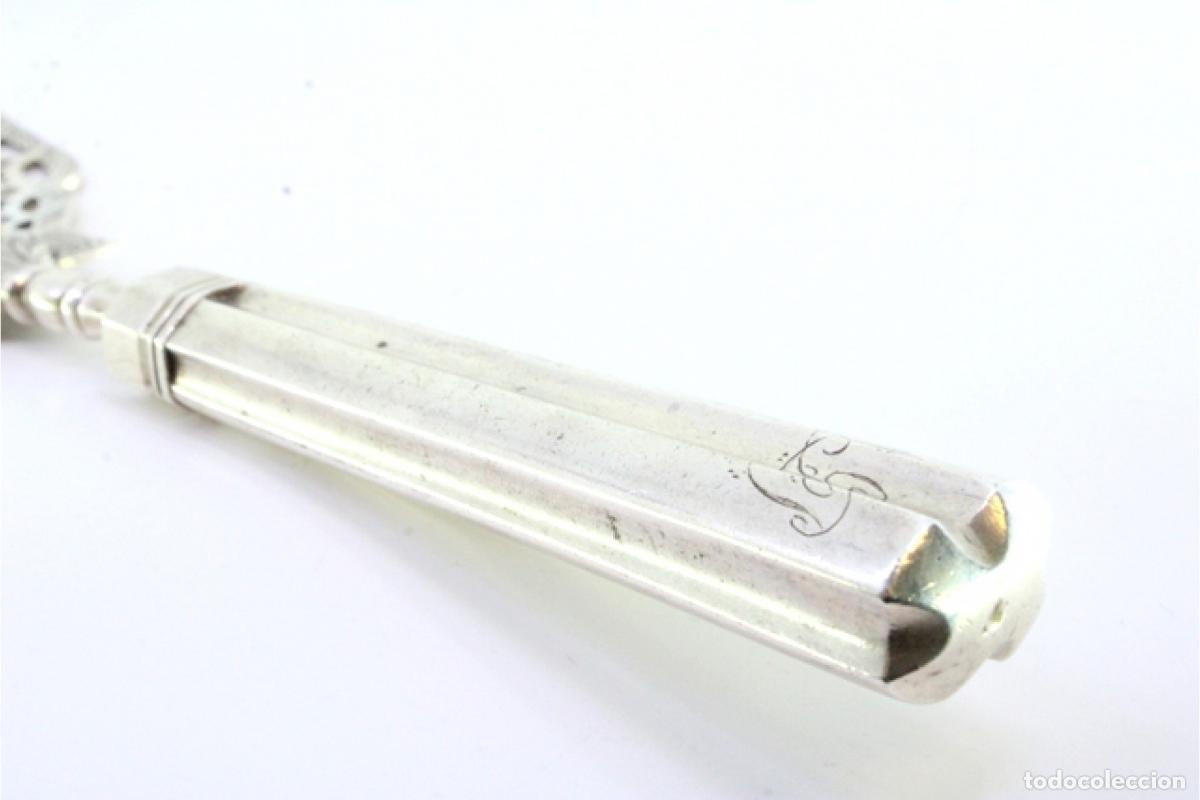 Antig&uuml;edades: Esp&aacute;tula de plata para servir pescado. - Foto 7