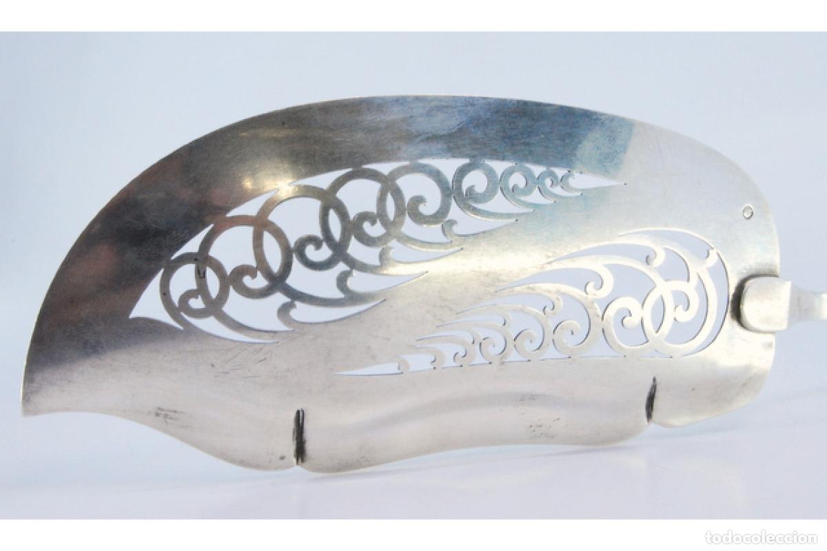 Antig&uuml;edades: Esp&aacute;tula de plata para servir pescado. - Foto 4