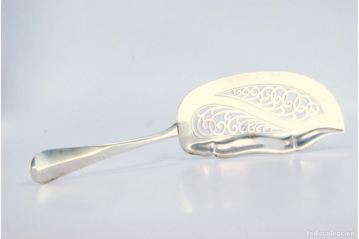 Antig&uuml;edades: Esp&aacute;tula de plata para servir pescado. - Foto 7
