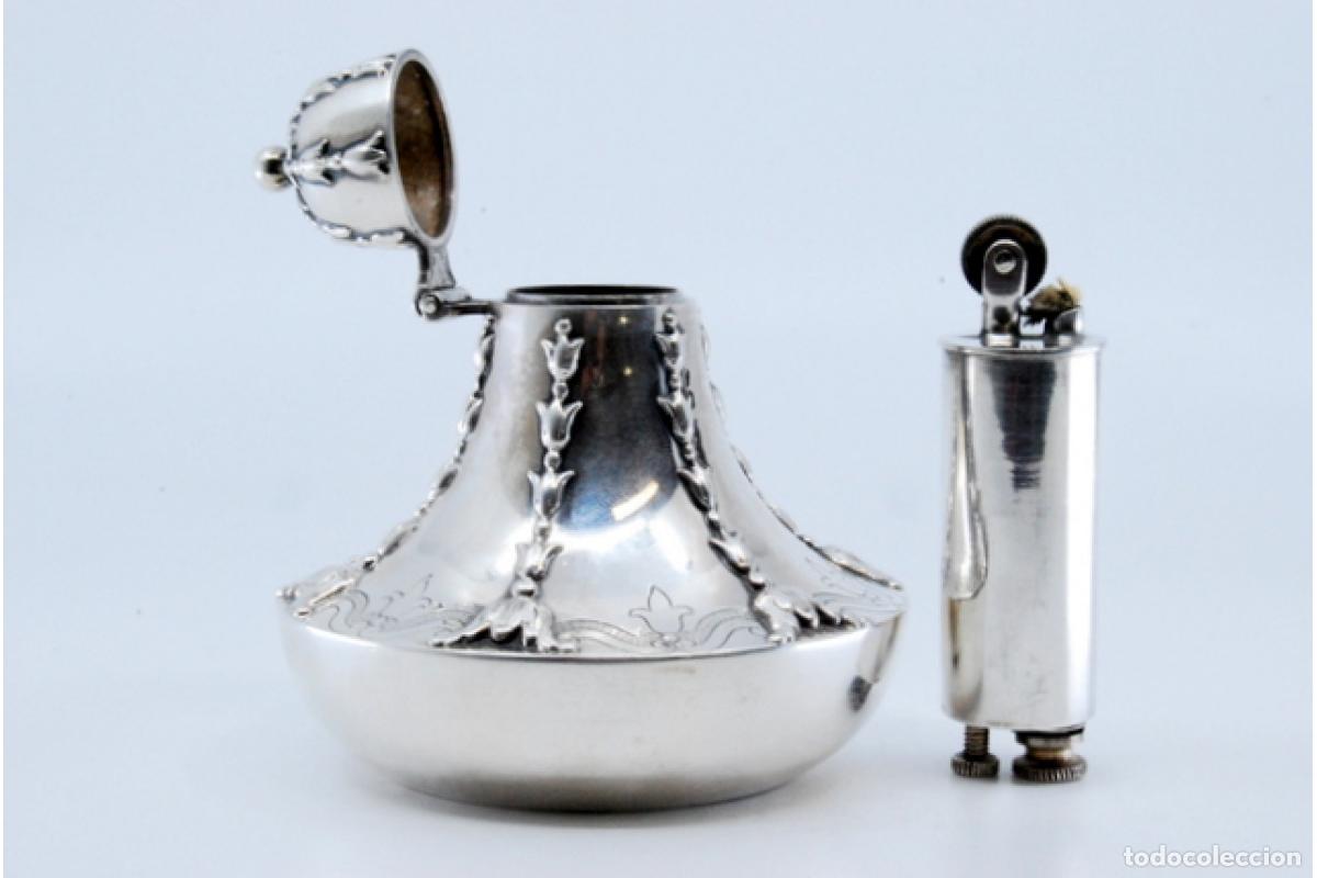 Antig&uuml;edades: Encendedor de plata - Foto 7