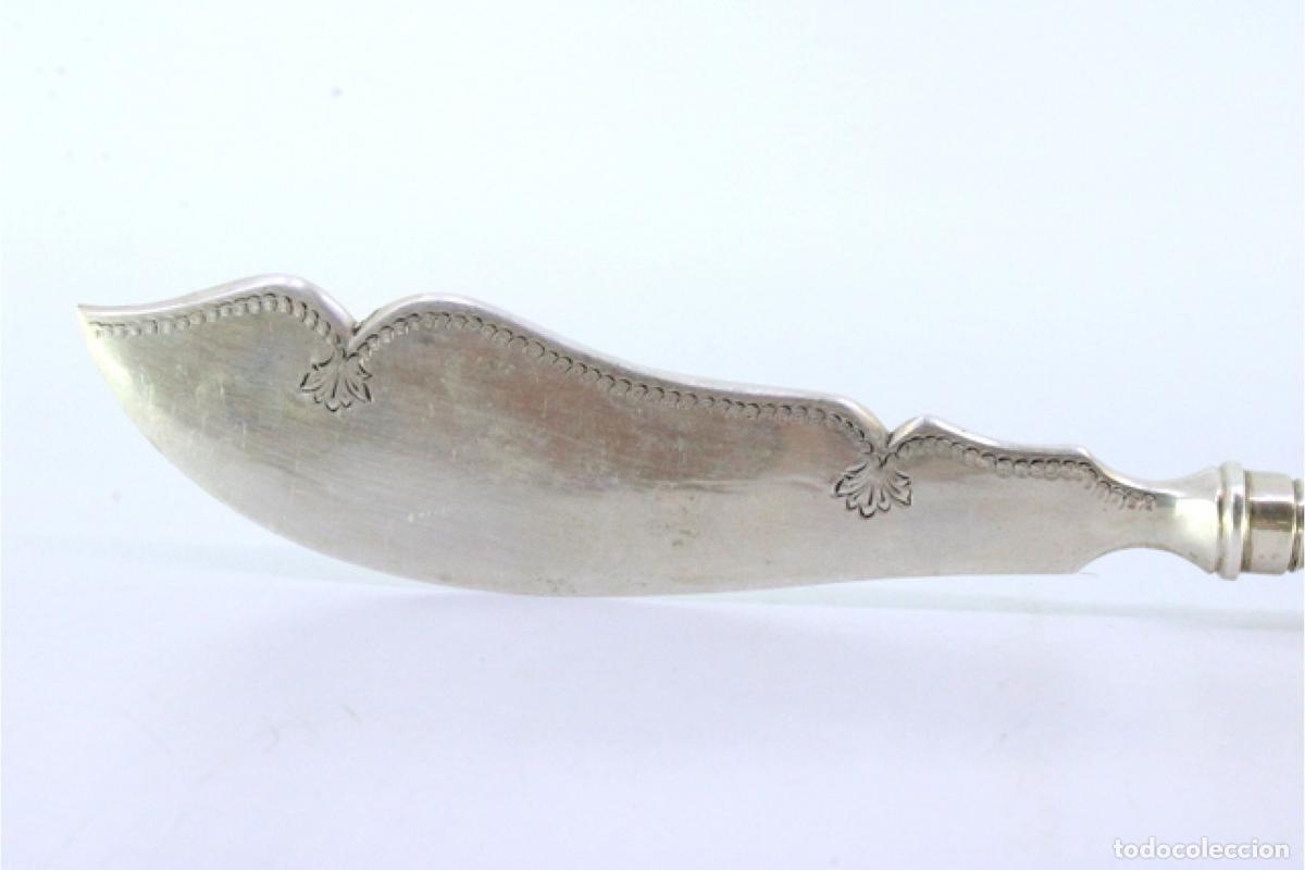 Antig&uuml;edades: Cuchillo de plata, para pescar - Foto 5