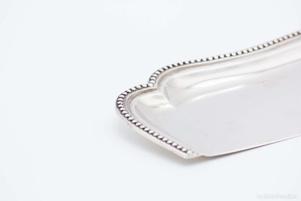 Antig&uuml;edades: Esp&aacute;tula de plata para servir postres. - Foto 2
