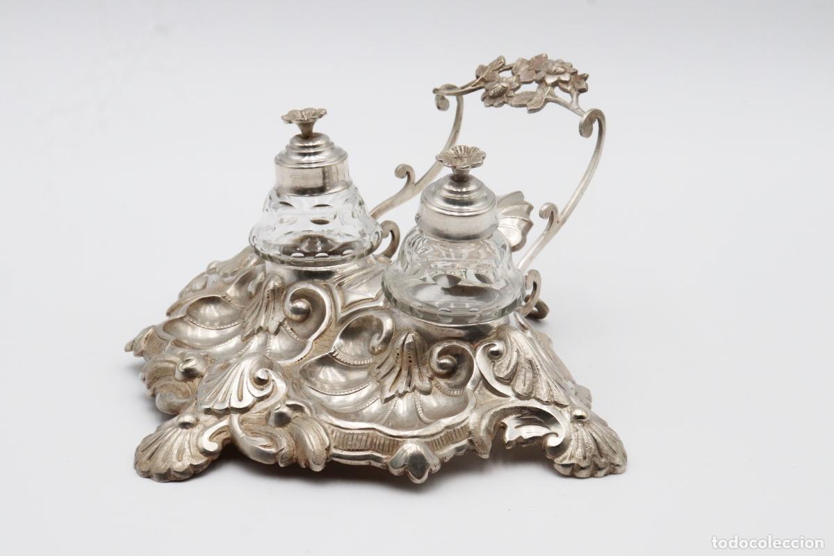 Antig&uuml;edades: tintero de plata - Foto 2