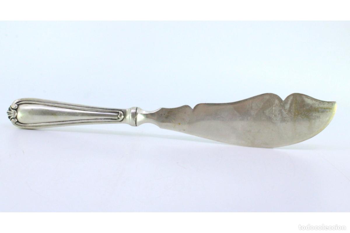 Antig&uuml;edades: Cuchillo de plata, para pescar - Foto 3