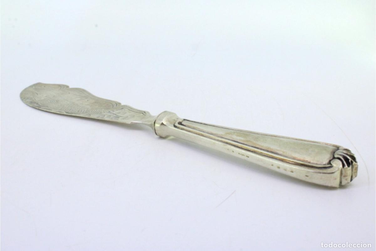 Antig&uuml;edades: Cuchillo de plata, para pescar - Foto 6