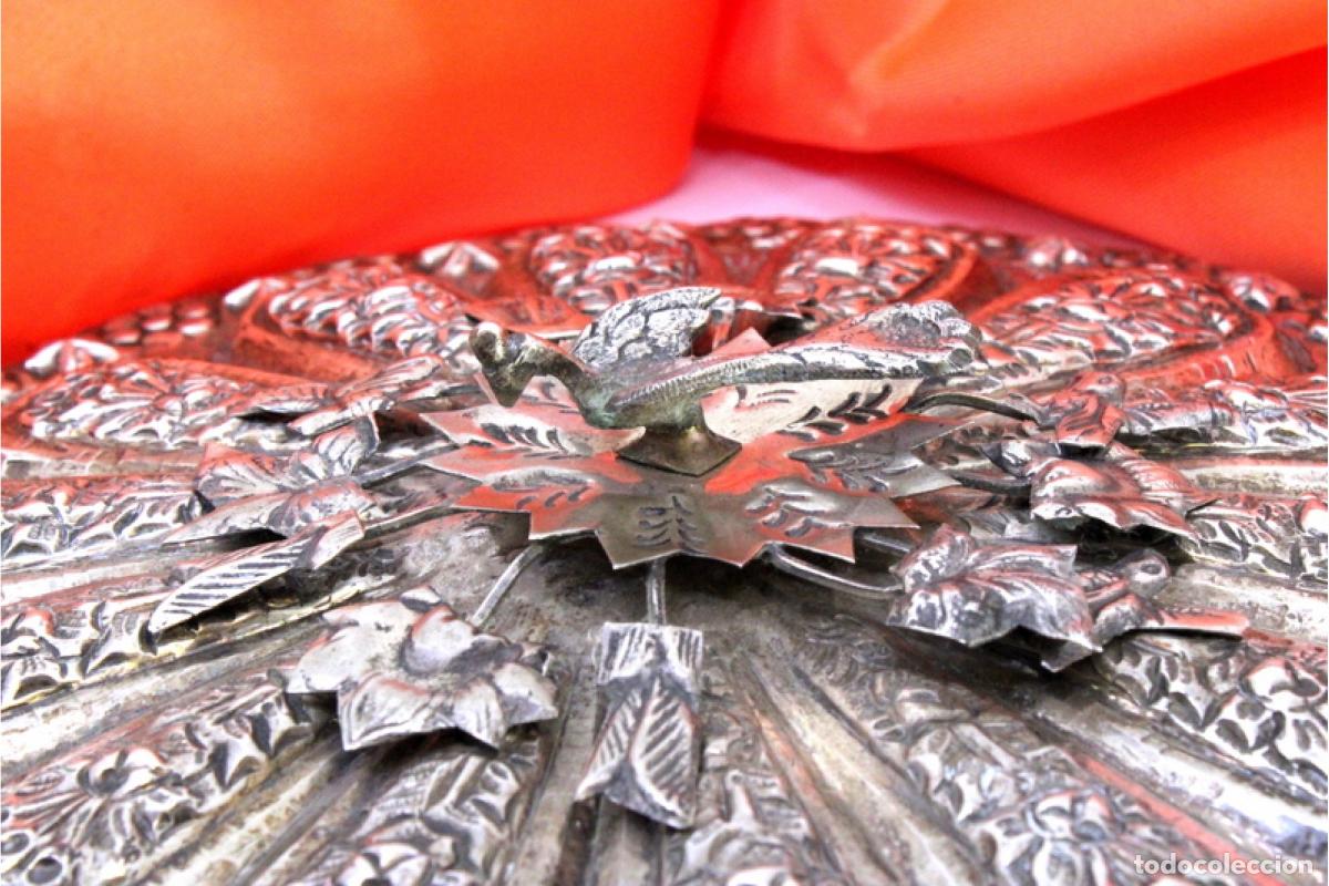 Antig&uuml;edades: Espejo de mano otomano, en plata. - Foto 2