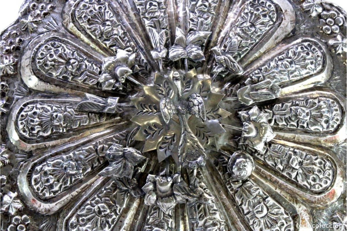 Antig&uuml;edades: Espejo de mano otomano, en plata. - Foto 3