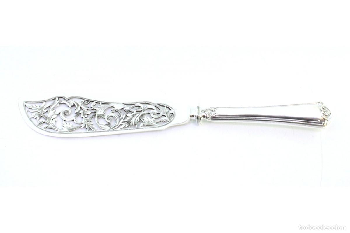 Antig&uuml;edades: Cuchillo de plata, para pescar - Foto 2