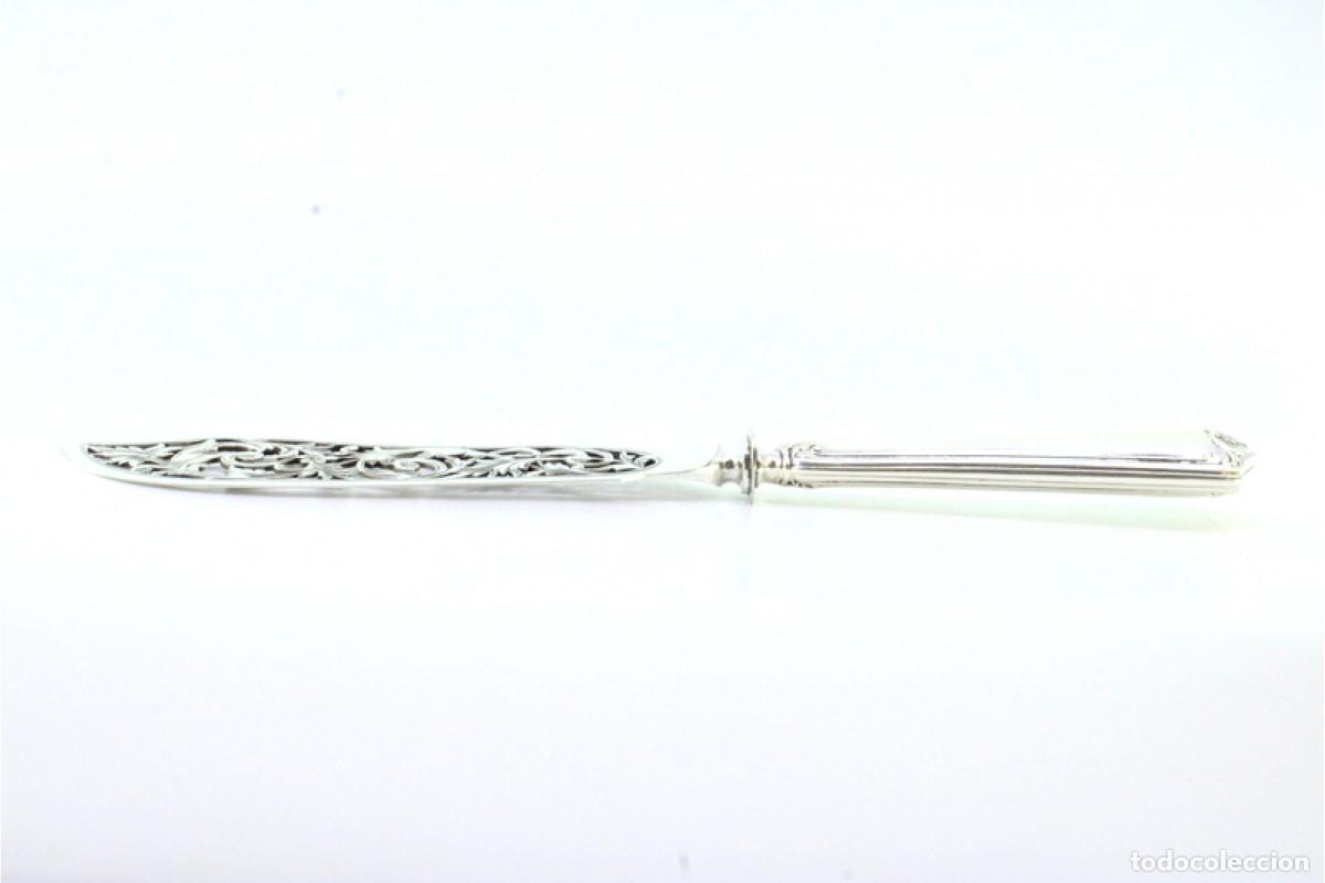 Antig&uuml;edades: Cuchillo de plata, para pescar - Foto 3