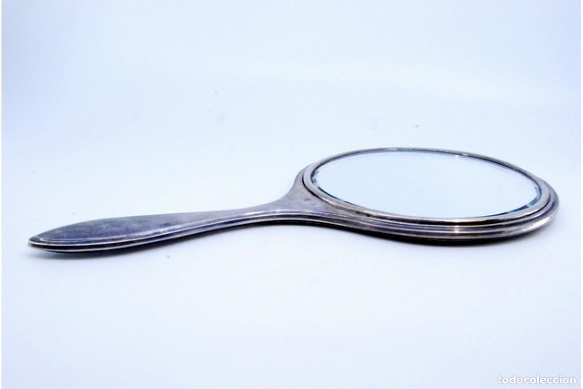 Antig&uuml;edades: Espejo de mano, en plata - Foto 2