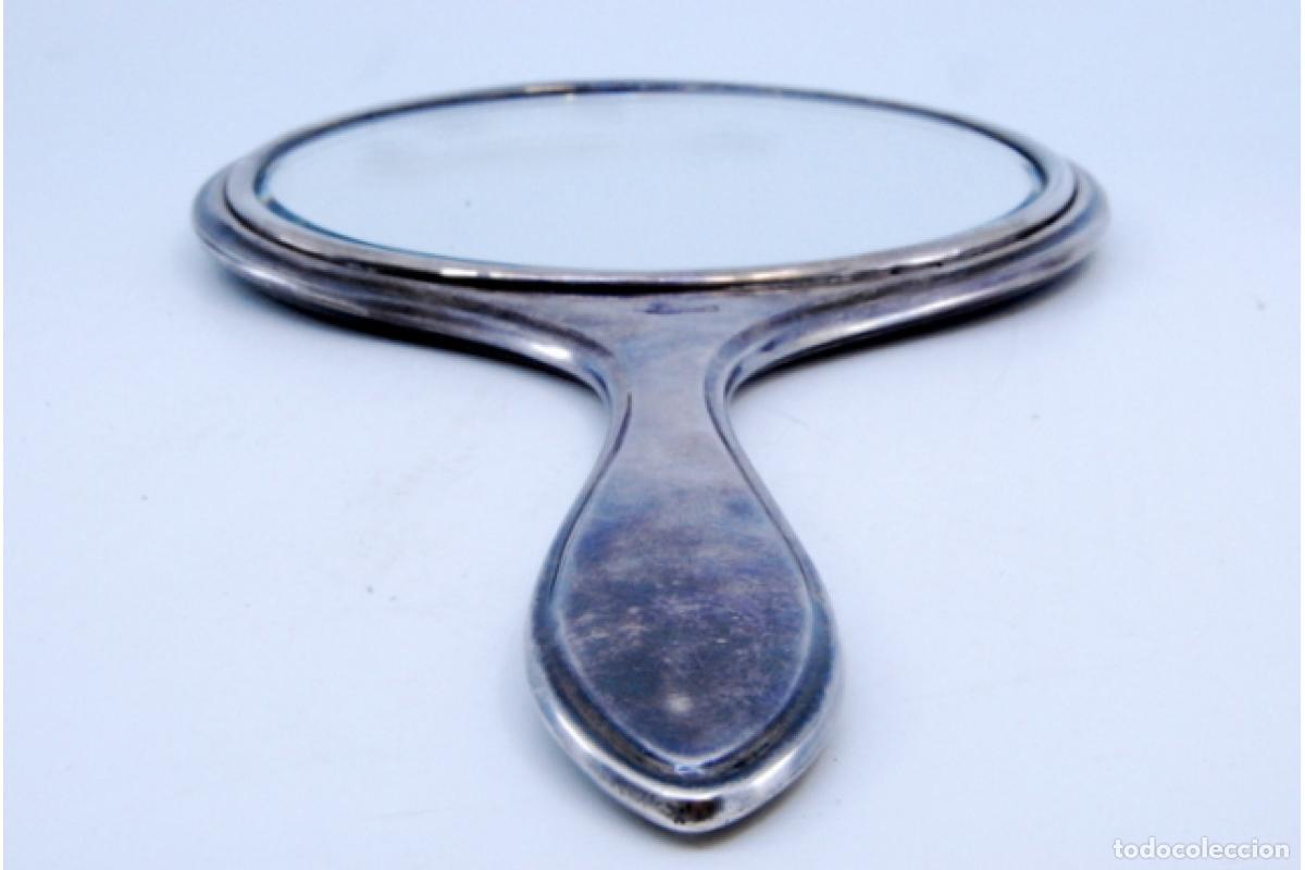 Antig&uuml;edades: Espejo de mano, en plata - Foto 5