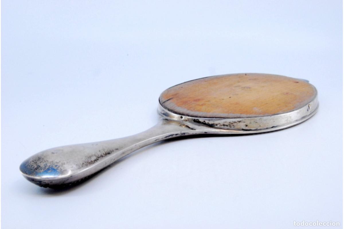 Antig&uuml;edades: Espejo de mano, en plata - Foto 6