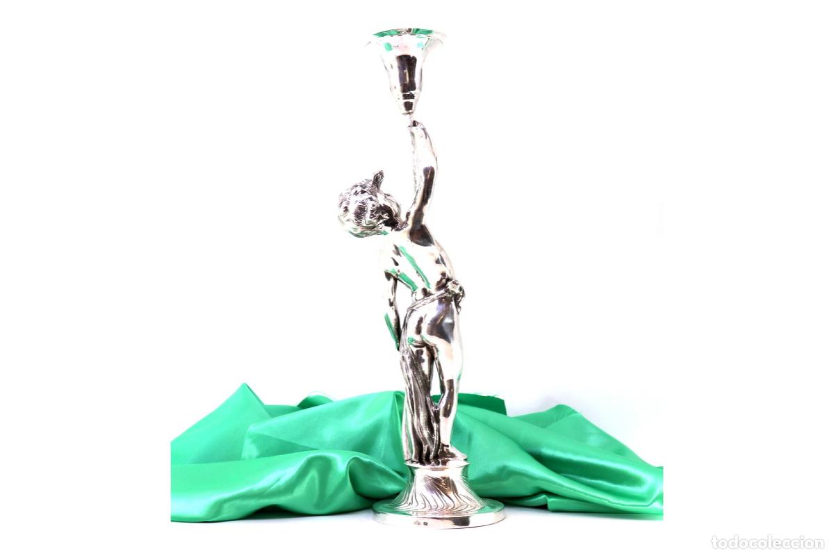 Antig&uuml;edades: estatuilla de plata - Foto 3