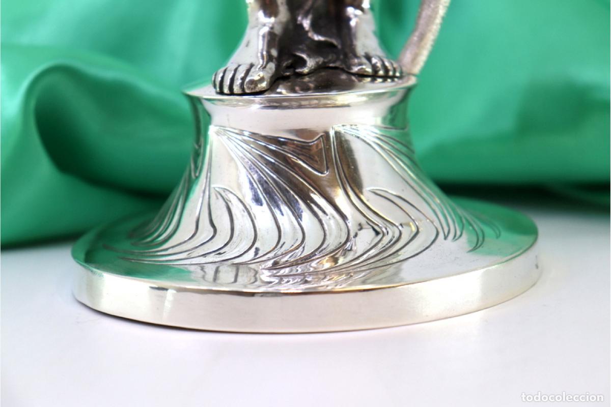 Antig&uuml;edades: estatuilla de plata - Foto 4