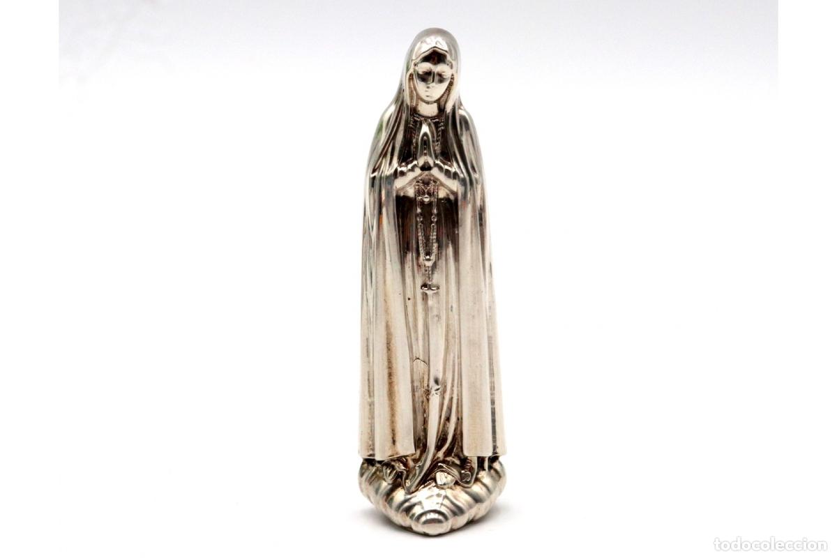 Antig&uuml;edades: Estatuilla de plata - Nuestra Se&ntilde;ora en las nubes - Foto 2