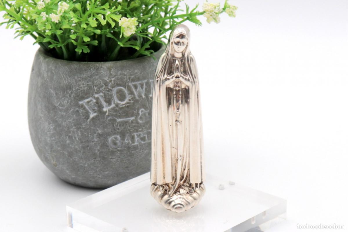 Antig&uuml;edades: Estatuilla de plata - Nuestra Se&ntilde;ora en las nubes - Foto 1