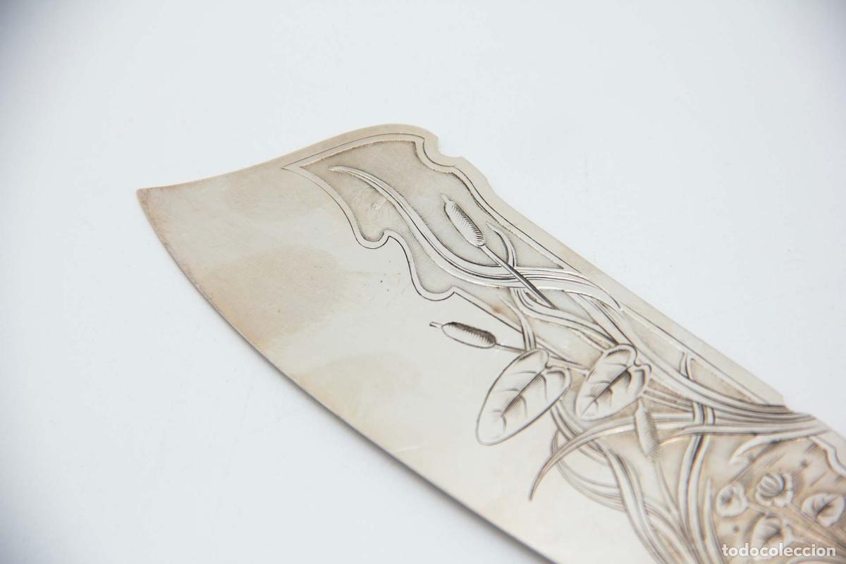 Antig&uuml;edades: Cuchillo de plata, para pescar - Foto 2