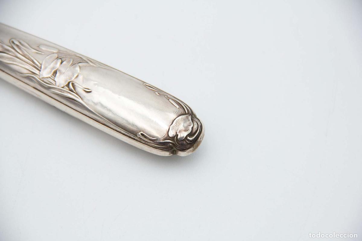 Antig&uuml;edades: Cuchillo de plata, para pescar - Foto 3