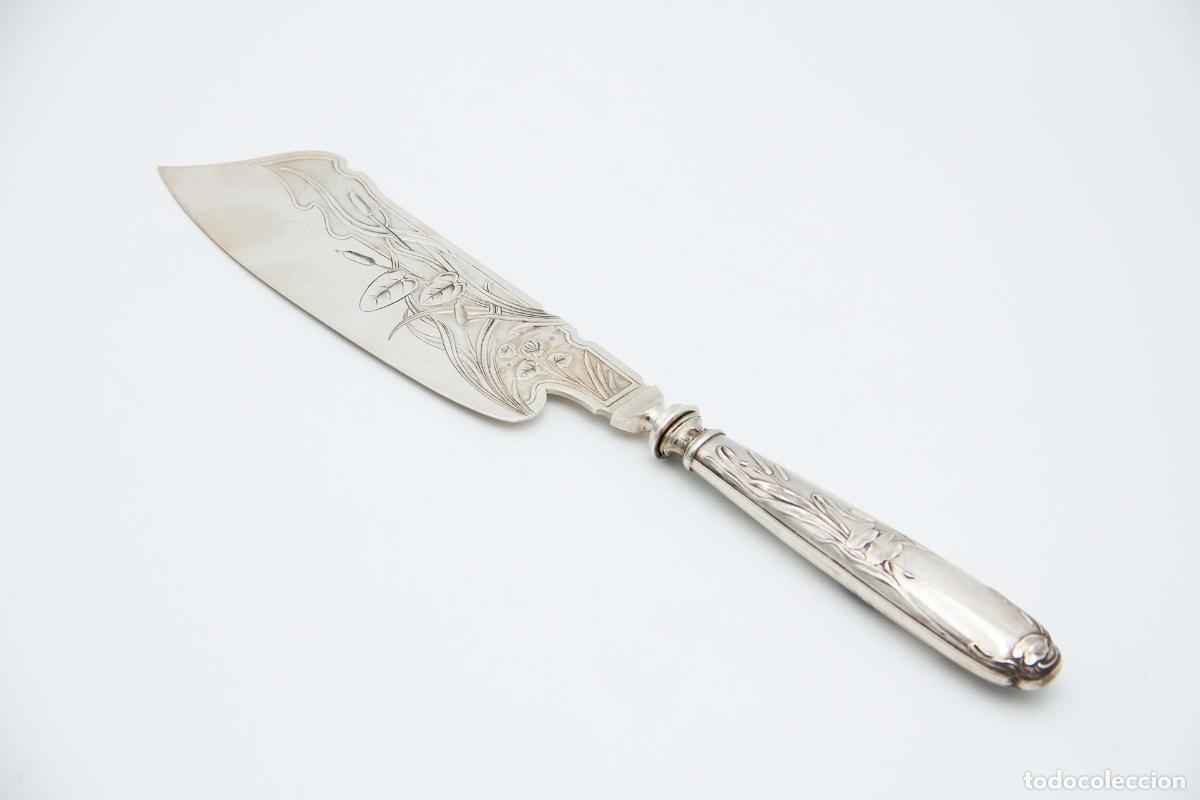 Antig&uuml;edades: Cuchillo de plata, para pescar - Foto 1