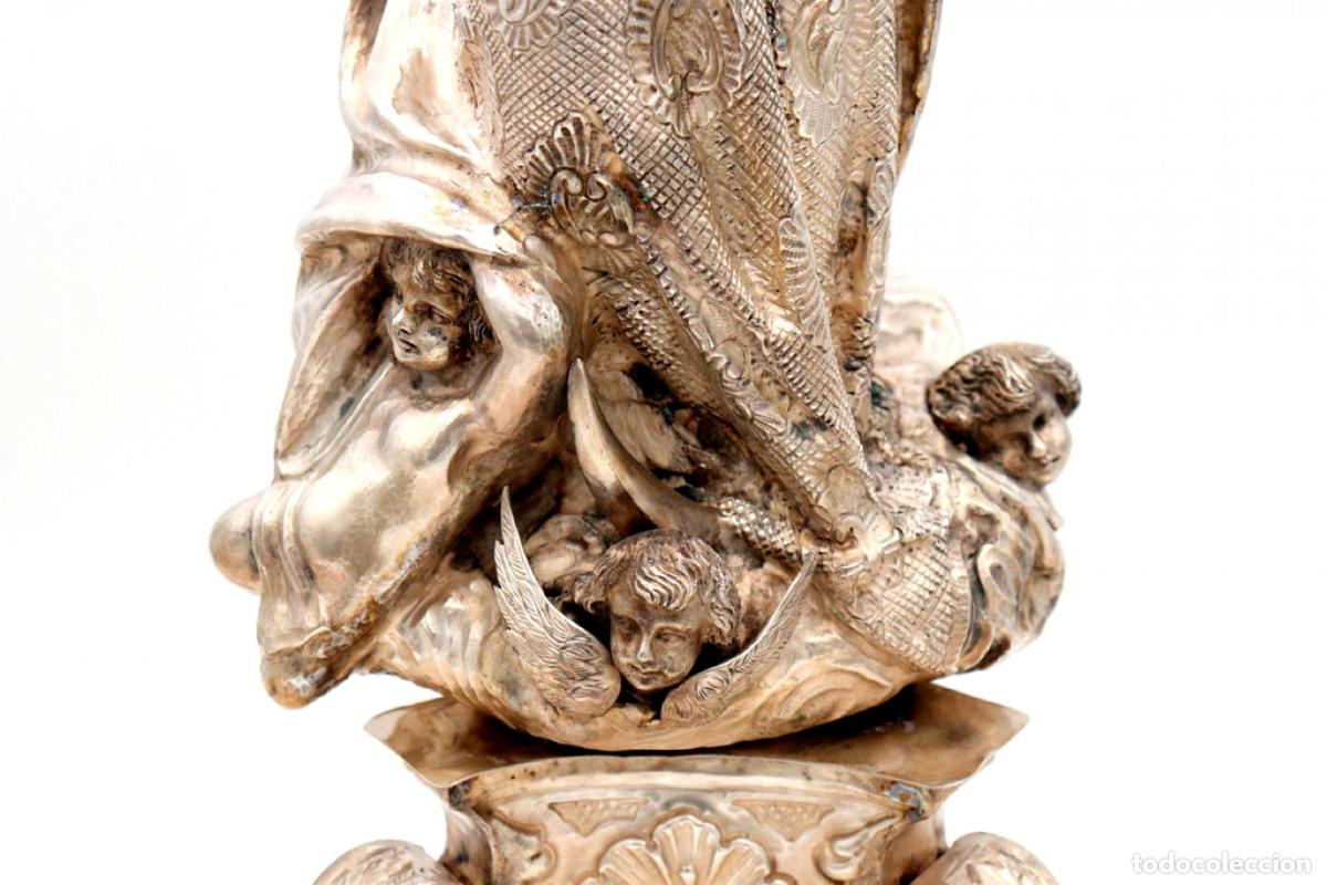 Antig&uuml;edades: Estatua de plata - Nuestra Se&ntilde;ora - Foto 4