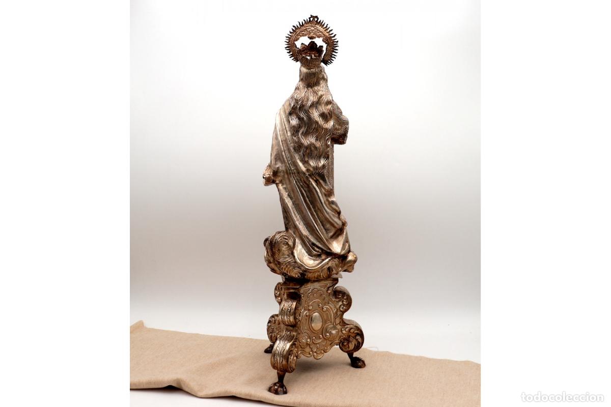 Antig&uuml;edades: Estatua de plata - Nuestra Se&ntilde;ora - Foto 8