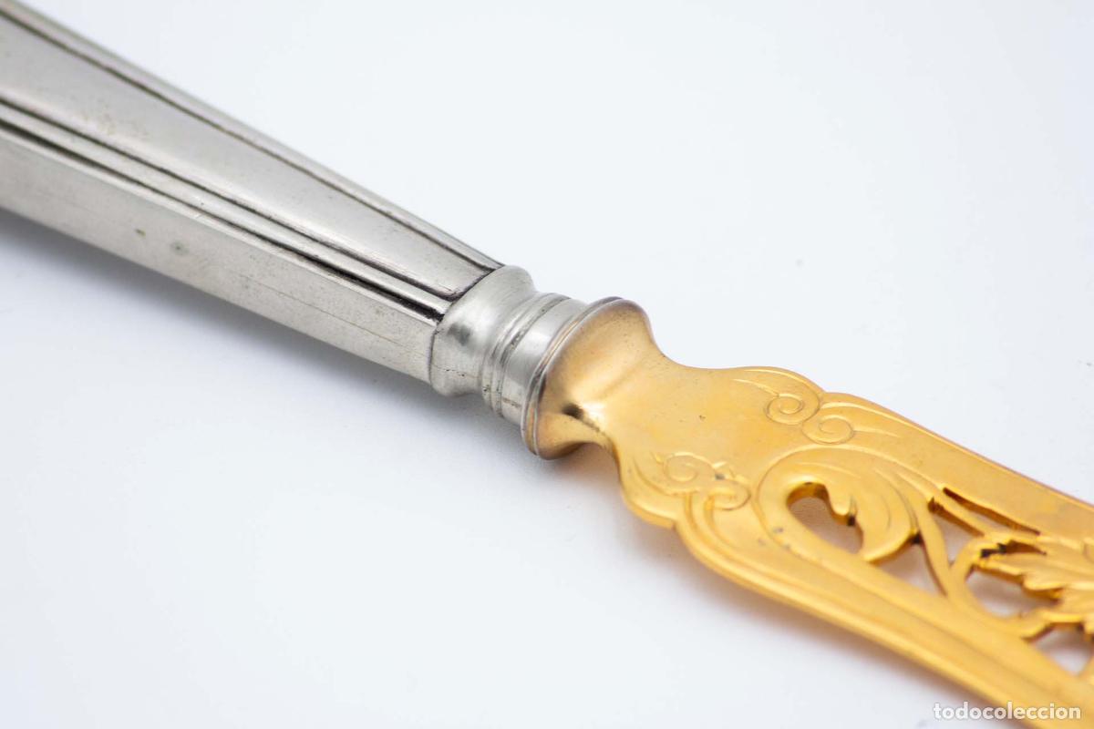 Antig&uuml;edades: Cuchillo de plata, para pescar - Foto 2