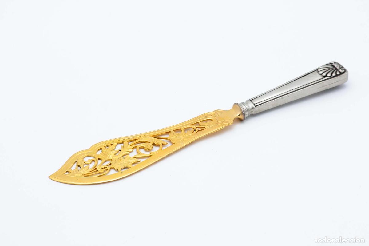Antig&uuml;edades: Cuchillo de plata, para pescar - Foto 1