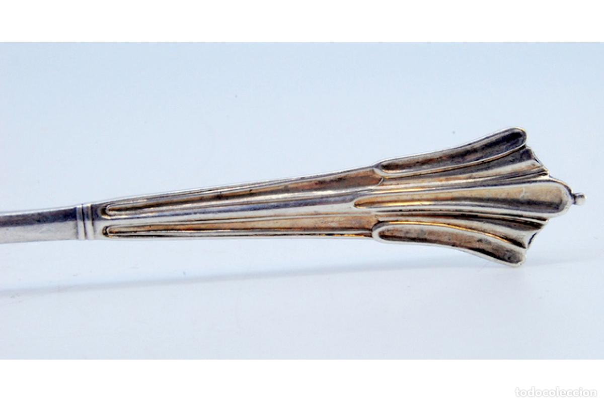 Antig&uuml;edades: Cuchillo de mantequilla de plata - Foto 5