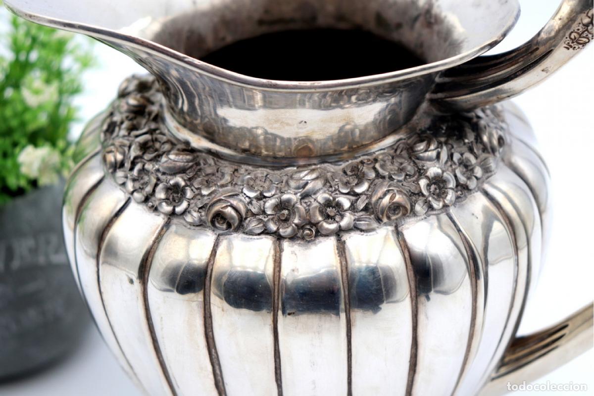Antig&uuml;edades: Jarra de agua de plata - Foto 5