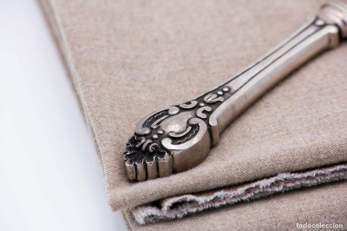 Antig&uuml;edades: Cuchillo de plata, para pescar - Foto 2