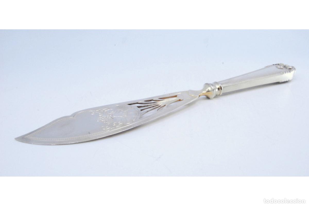 Antig&uuml;edades: Cuchillo de plata, para pescar - Foto 2