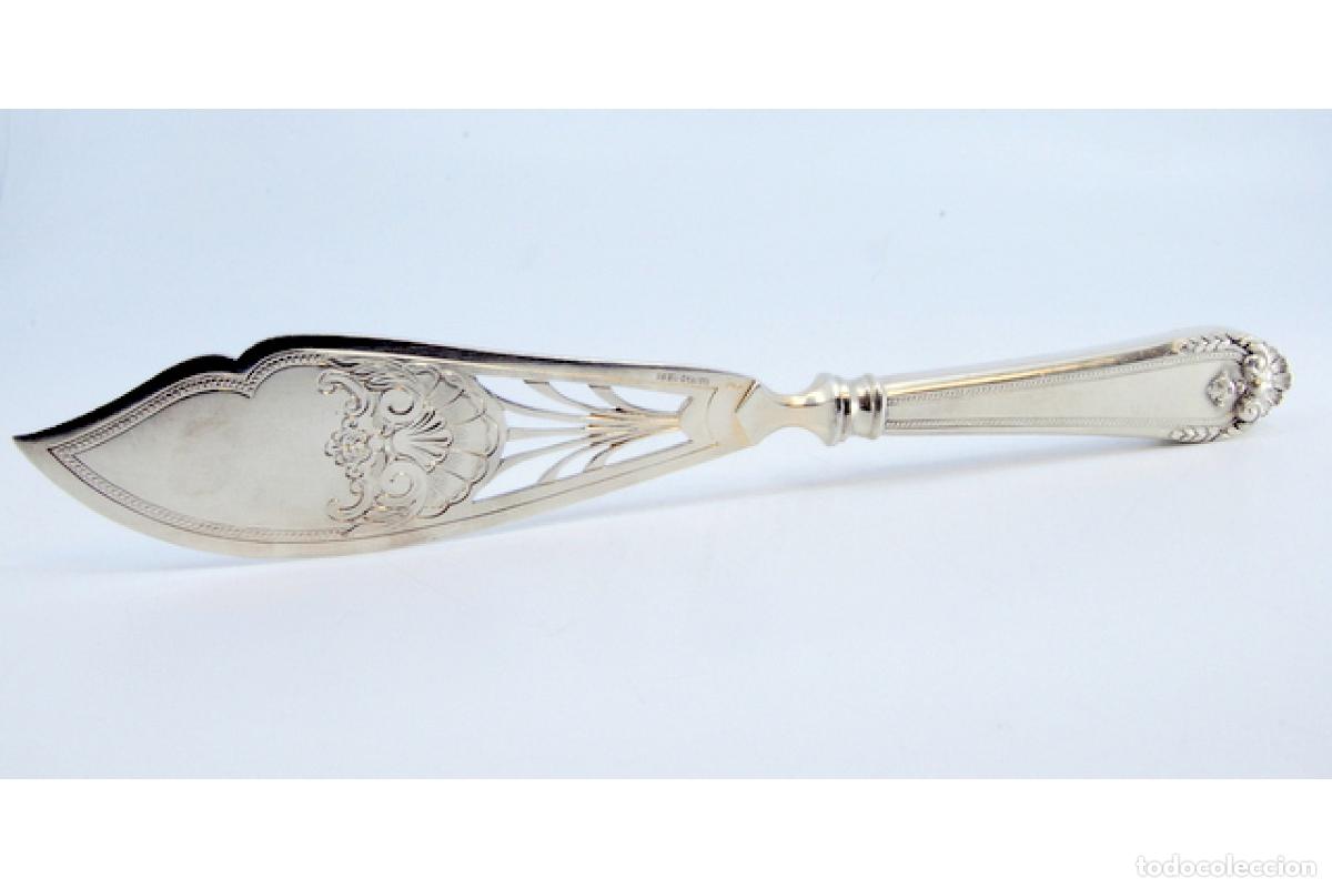 Antig&uuml;edades: Cuchillo de plata, para pescar - Foto 5