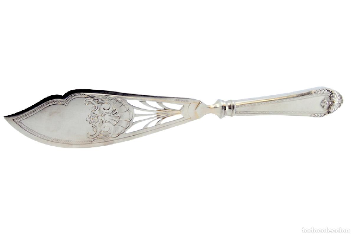 Antig&uuml;edades: Cuchillo de plata, para pescar - Foto 1