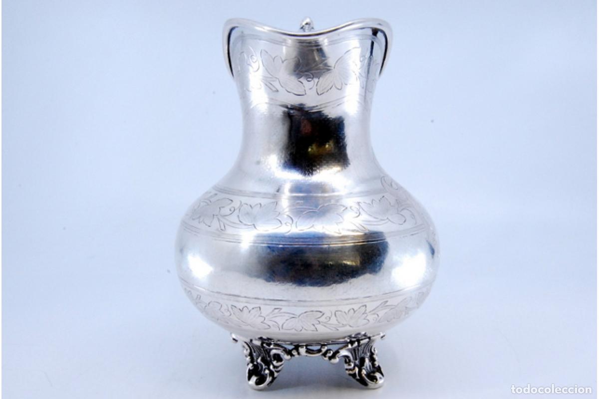 Antig&uuml;edades: Jarra de agua de plata - Foto 4