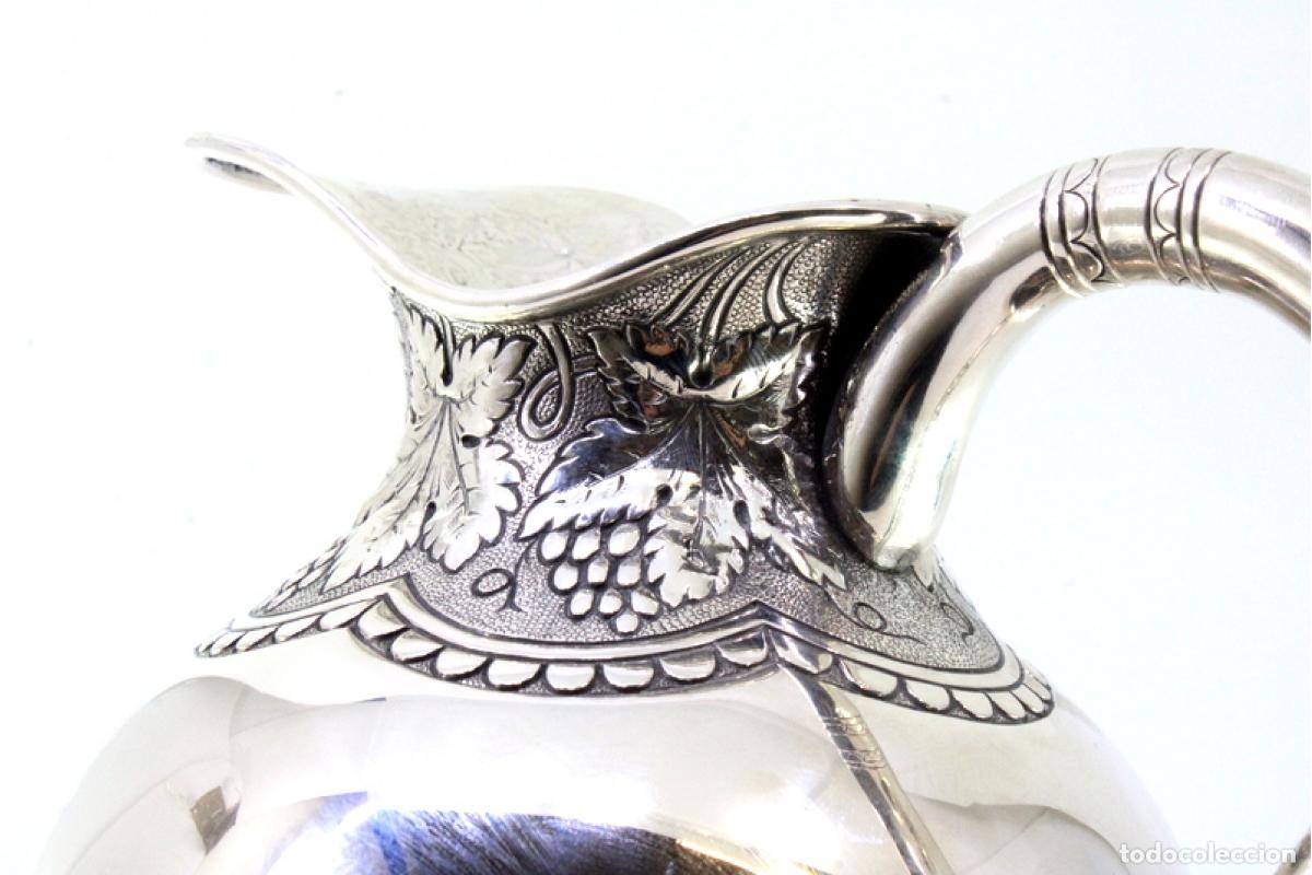 Antig&uuml;edades: Jarra de agua de plata - Foto 3