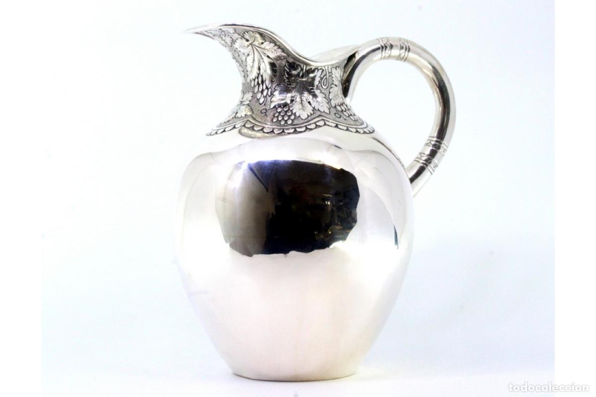 Antig&uuml;edades: Jarra de agua de plata - Foto 7