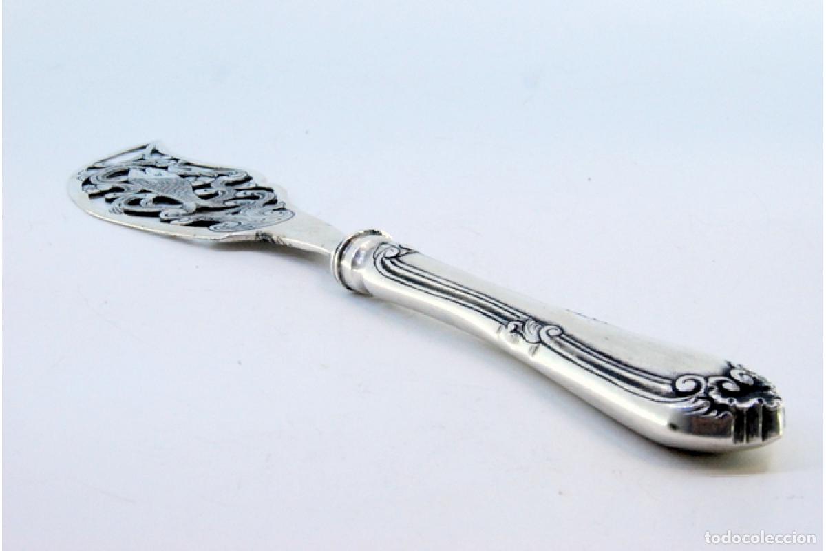 Antig&uuml;edades: Cuchillo de plata, para pescar - Foto 2