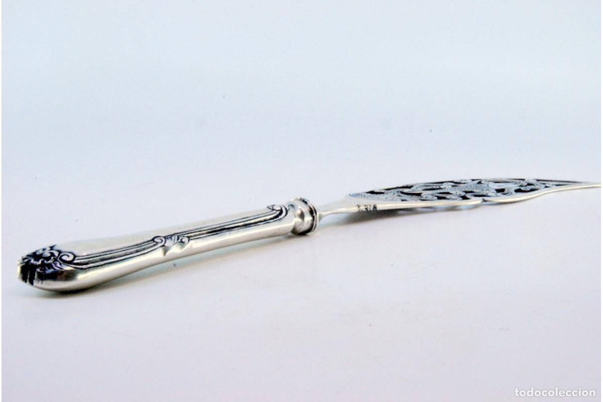 Antig&uuml;edades: Cuchillo de plata, para pescar - Foto 3