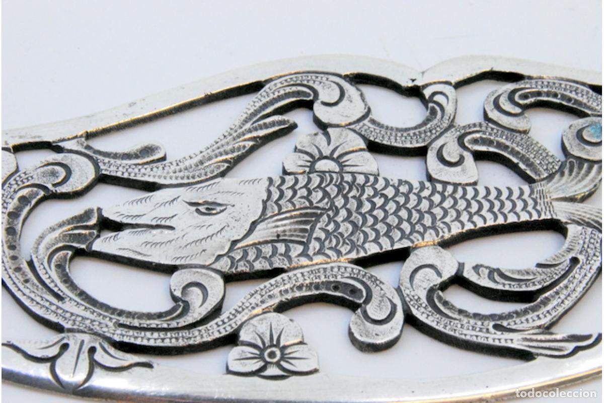 Antig&uuml;edades: Cuchillo de plata, para pescar - Foto 6