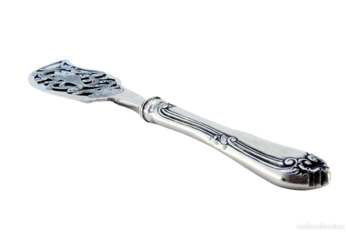 Antig&uuml;edades: Cuchillo de plata, para pescar - Foto 1