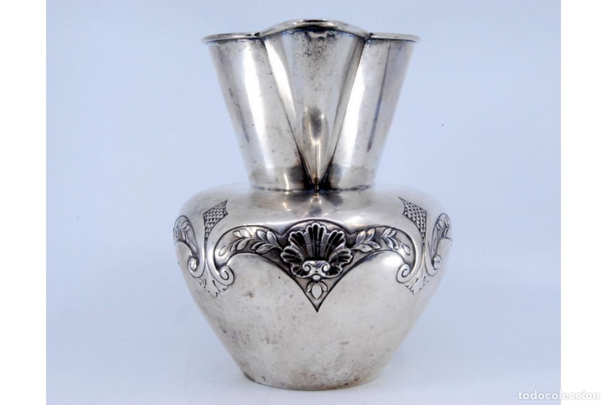 Antig&uuml;edades: Jarra de vino de plata - Foto 4
