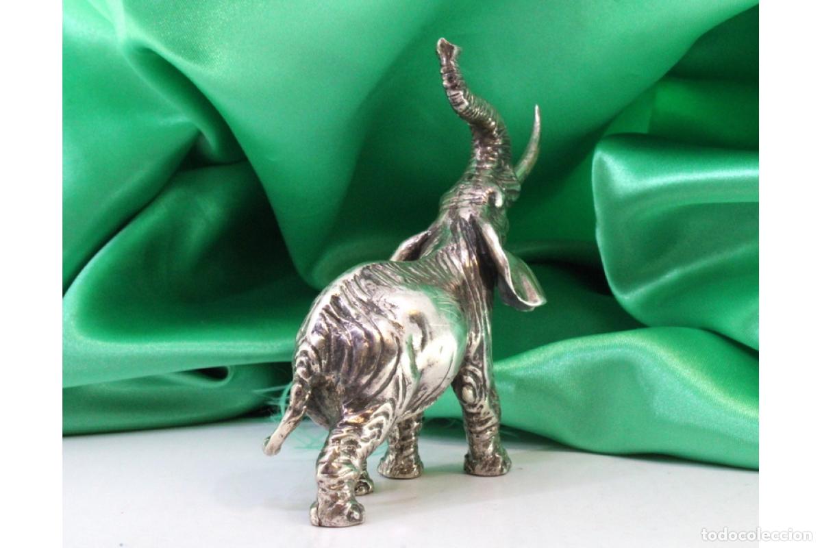 Antig&uuml;edades: Elefante africano en plata - Foto 4