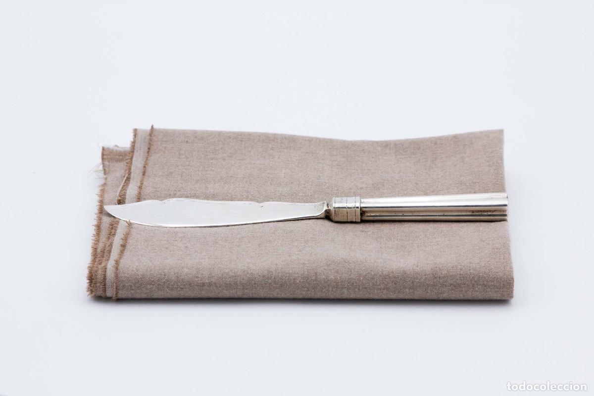 Antig&uuml;edades: Cuchillo de plata, para pescar - Foto 1