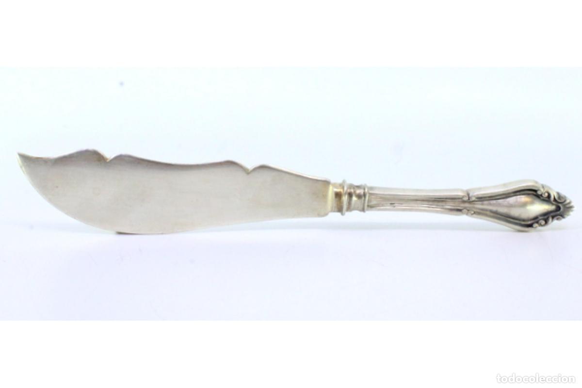 Antig&uuml;edades: Cuchillo de queso de plata - Foto 2